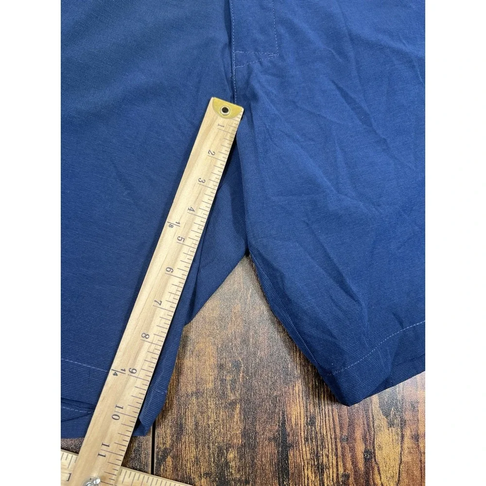 Banana Republic Core Temp Shorts Mens 34 Navy Blue Stretch Casual Golf Resort